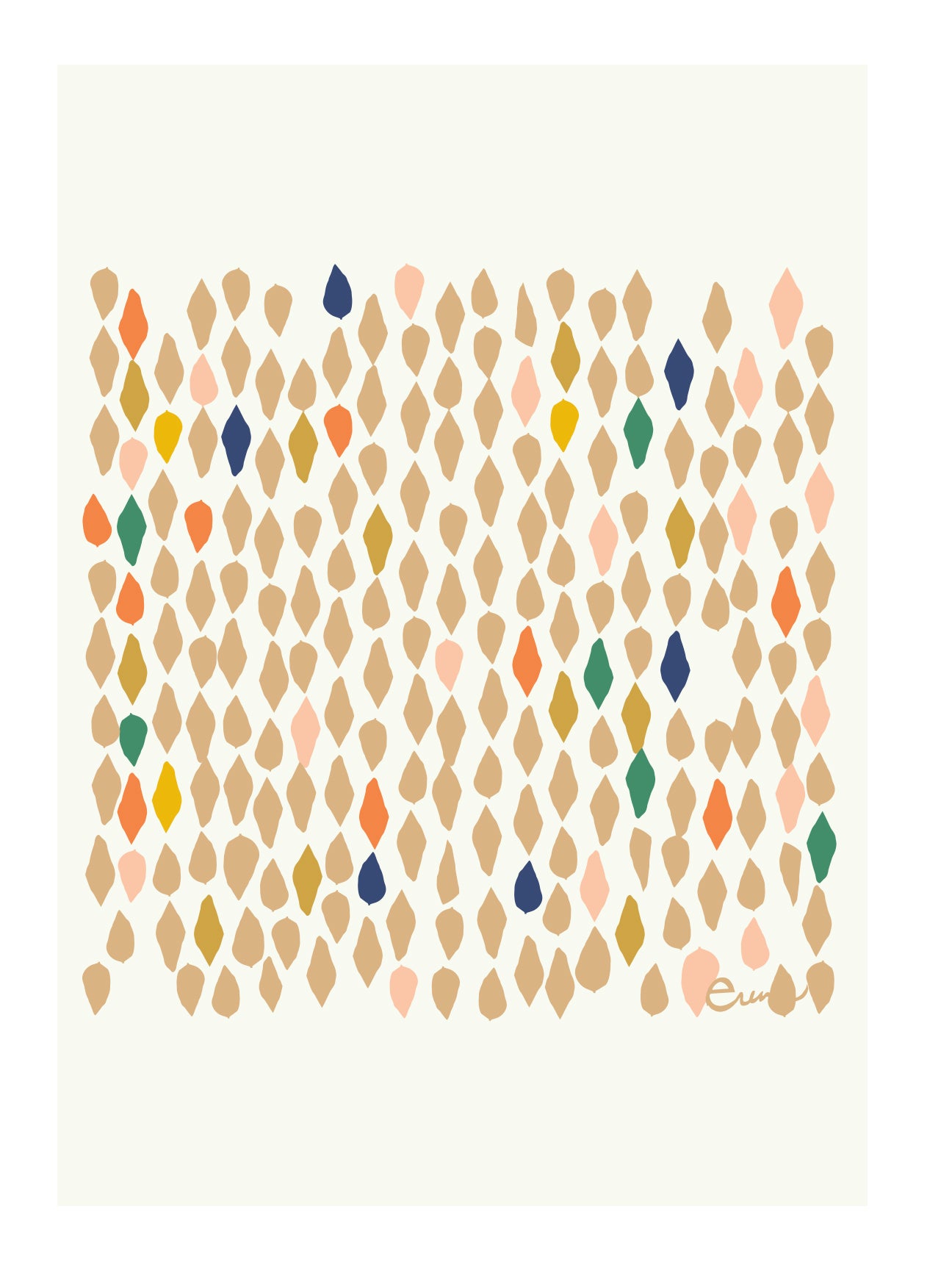 LEAVES GICLEE PAPER ART PRINT