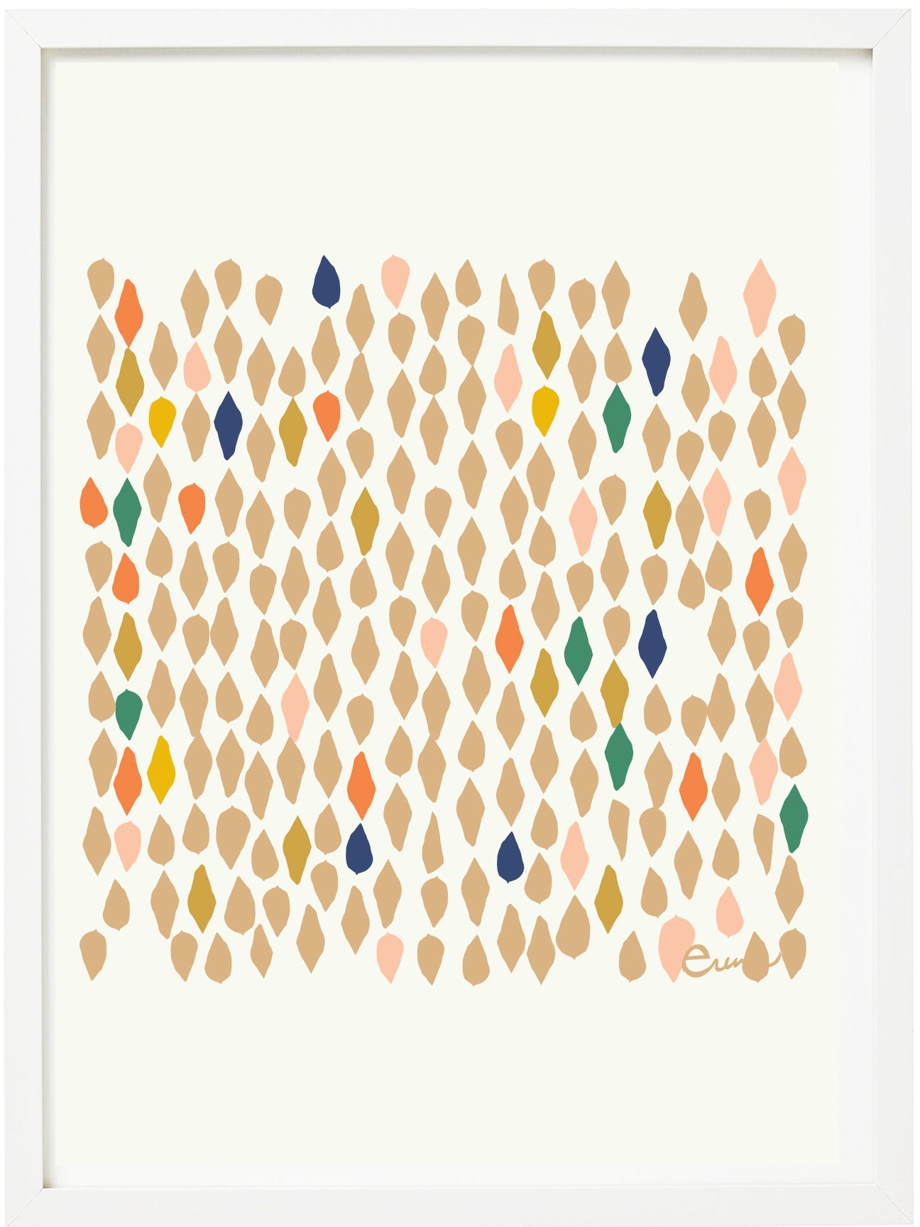 LEAVES GICLEE PAPER ART PRINT