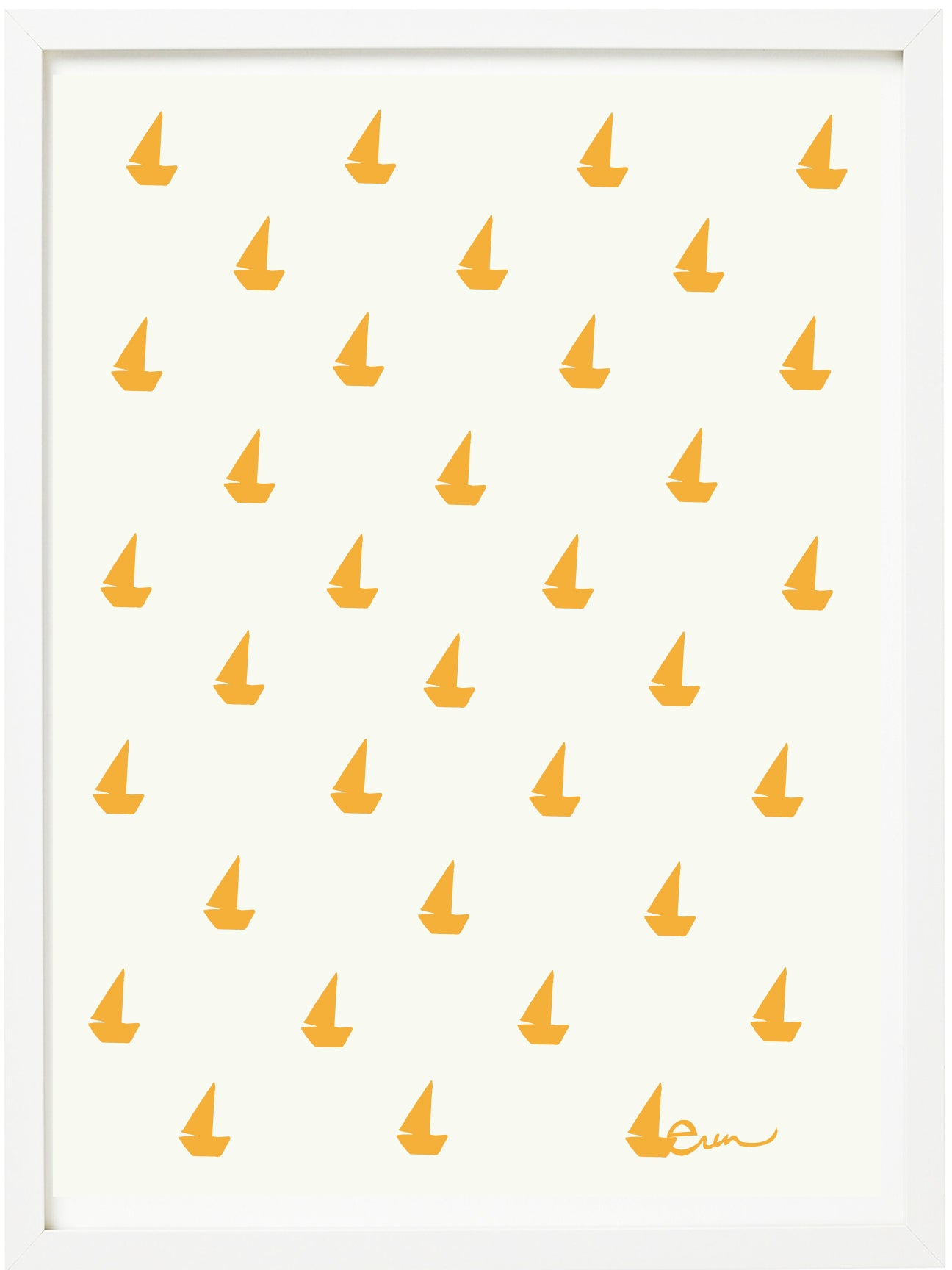 SUNNY SAILBOATS GICLEE PAPER ART PRINT
