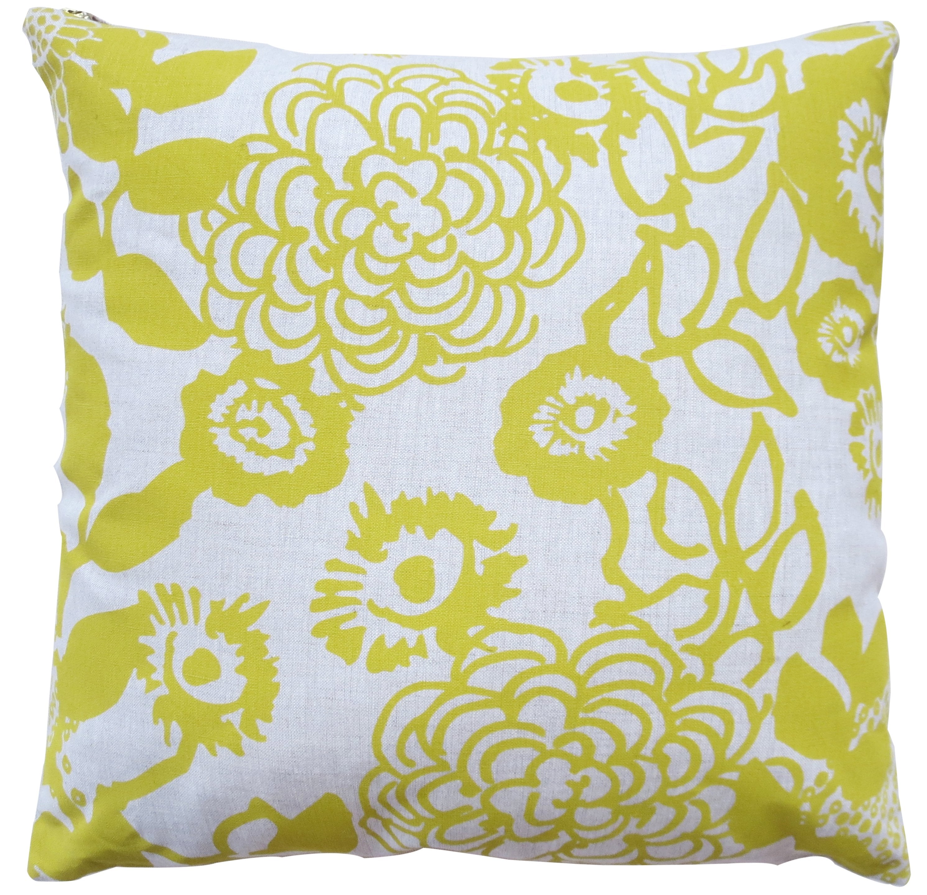 GOLDEN ROD FLORAL GARDEN LINEN PILLOW