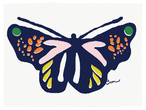 BUTTERFLY METAMORPHOSIS GICLEE ART PRINT