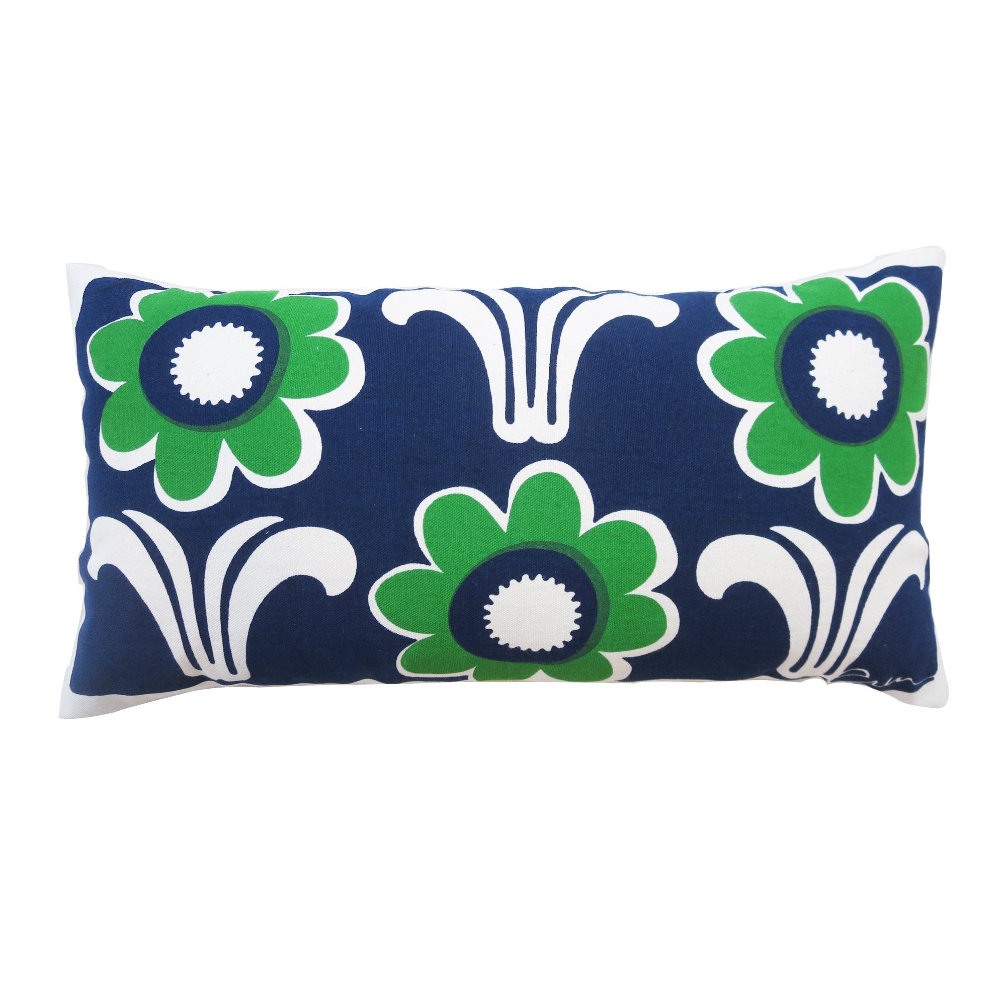 NAVY & KELLY DECO DAISY PILLOW