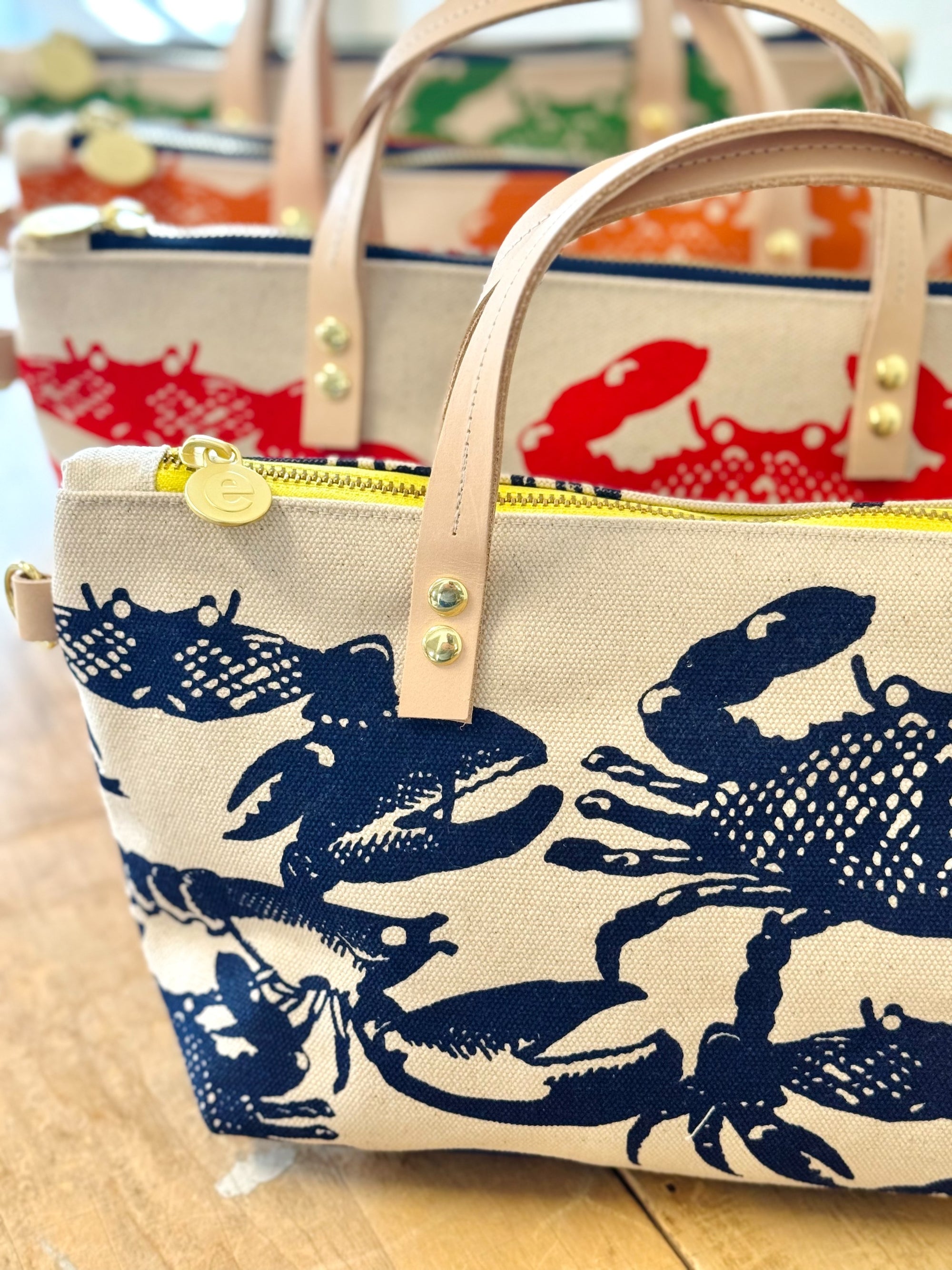 LOBSTER + CRABBIE CREW LARGE SATCHEL