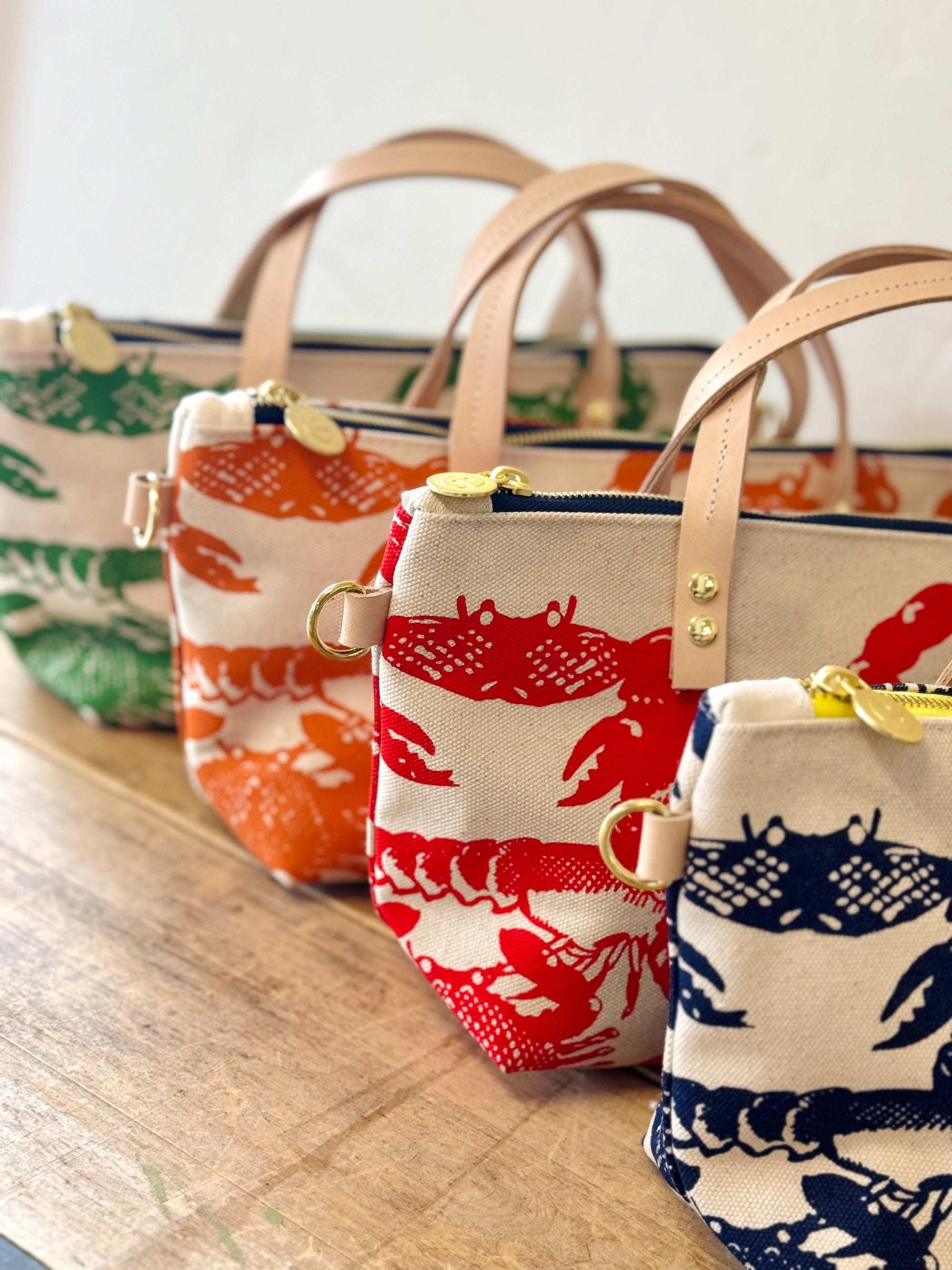 LOBSTER + CRABBIE CREW LARGE SATCHEL