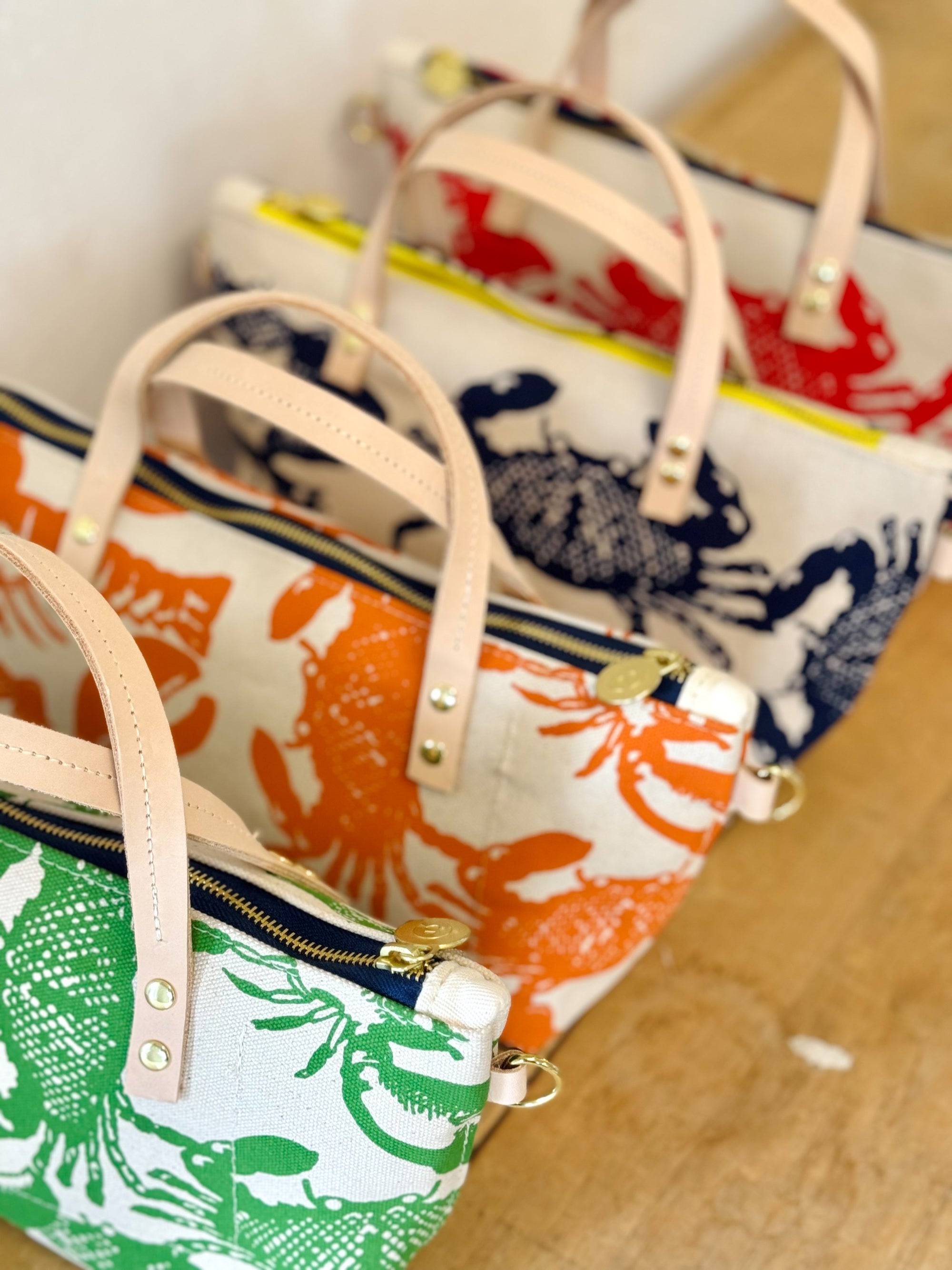 LOBSTER + CRABBIE CREW LARGE SATCHEL