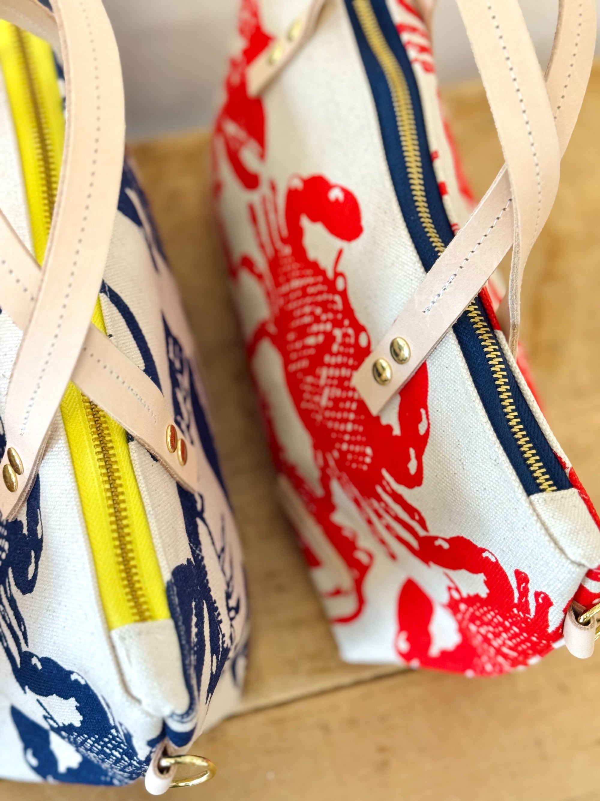 LOBSTER + CRABBIE CREW LARGE SATCHEL