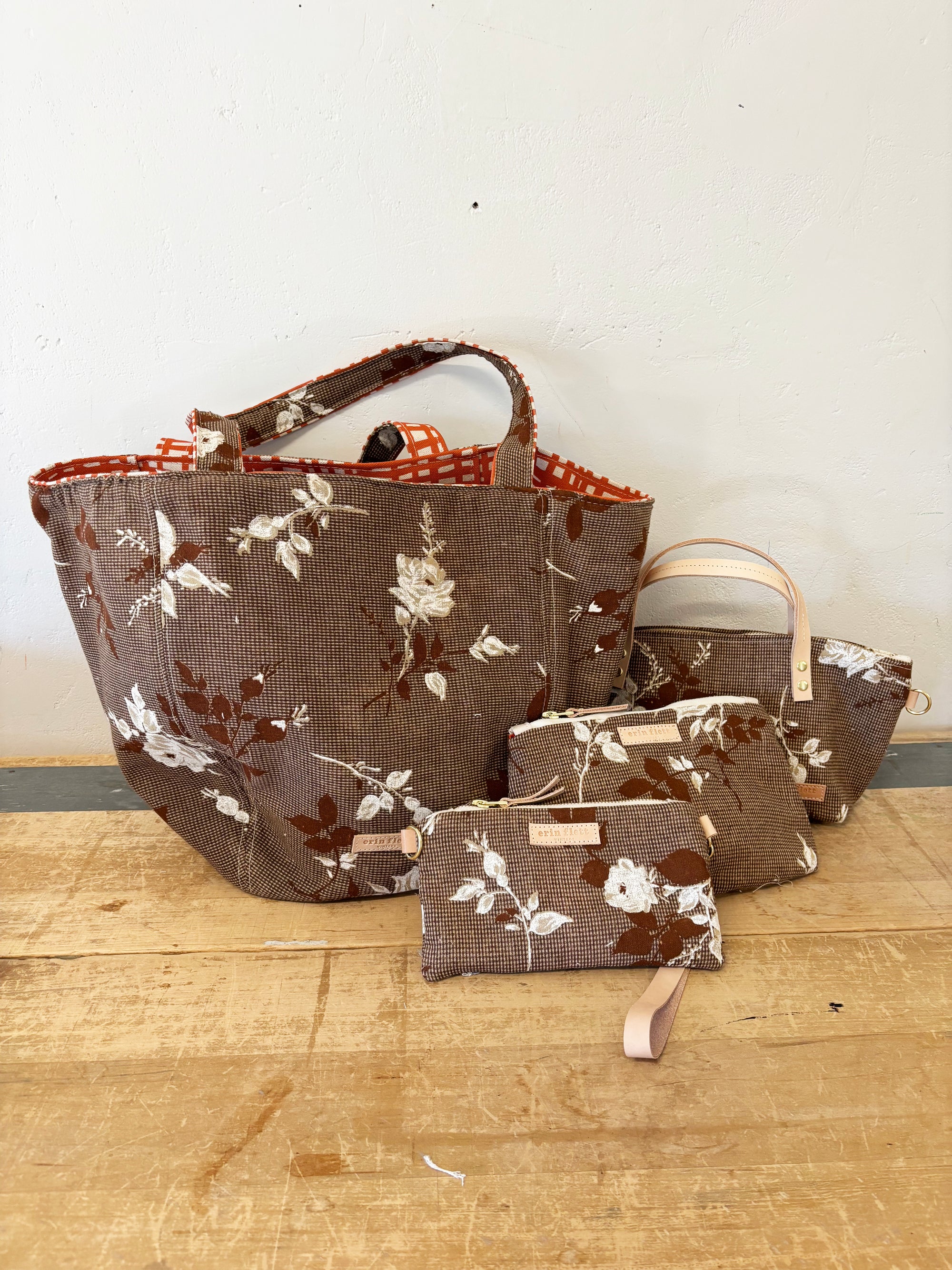 Vintage Chocolate Floral Laura Bag