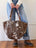 Vintage Boho Tote Brown Floral + Erin Flett print inside