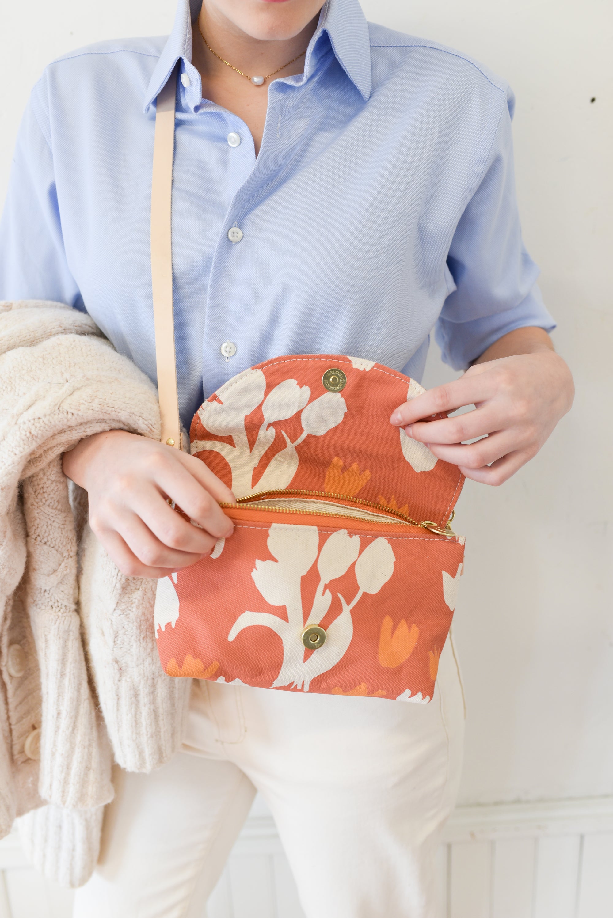 Libby Mini Crossbody Bag - Tulips