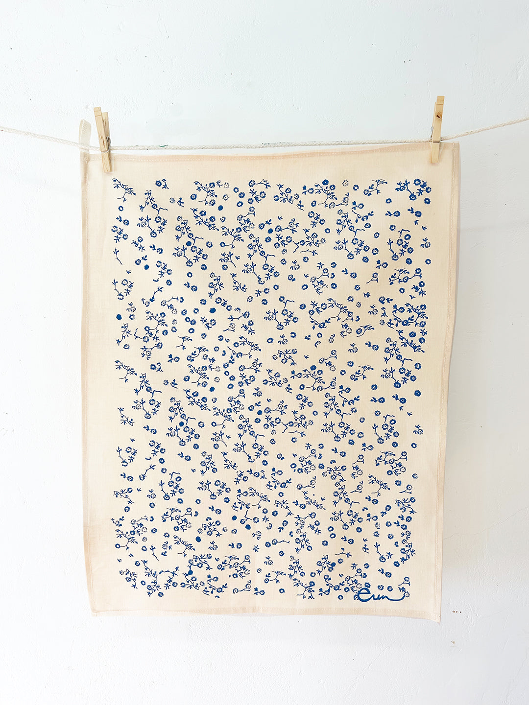 Hand-Printed Linen Tea Towel