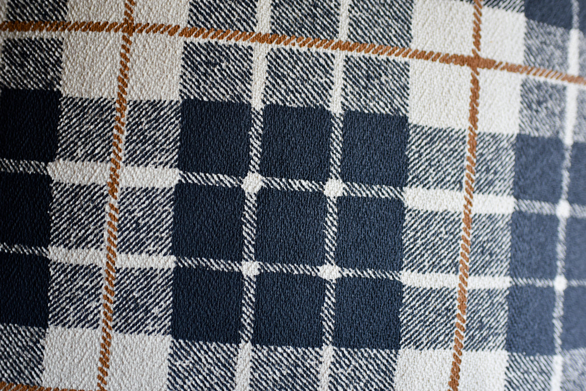 Cotton Barkcloth Pillow Cover