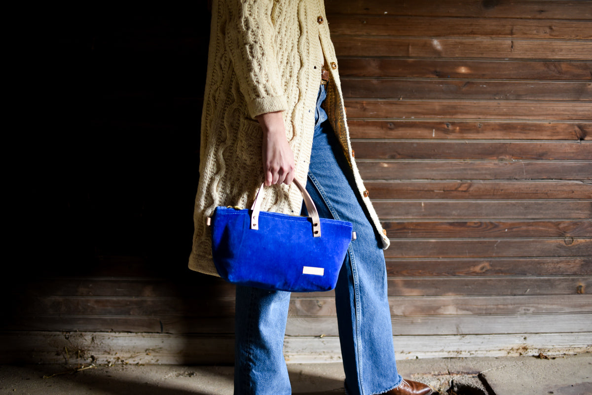 Velvet Satchel Bag