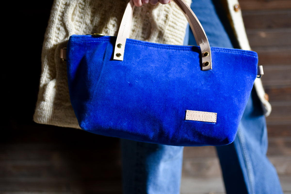 Velvet Satchel Bag