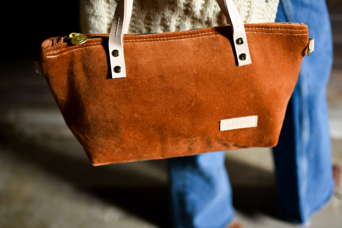 Velvet Satchel Bag