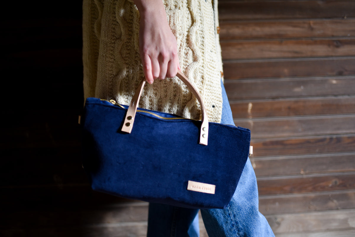 Velvet Satchel Bag