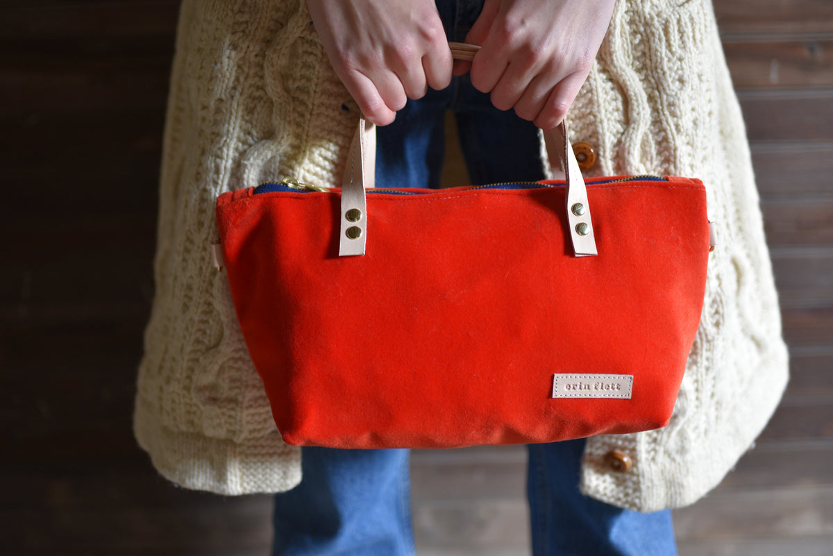 Velvet Satchel Bag