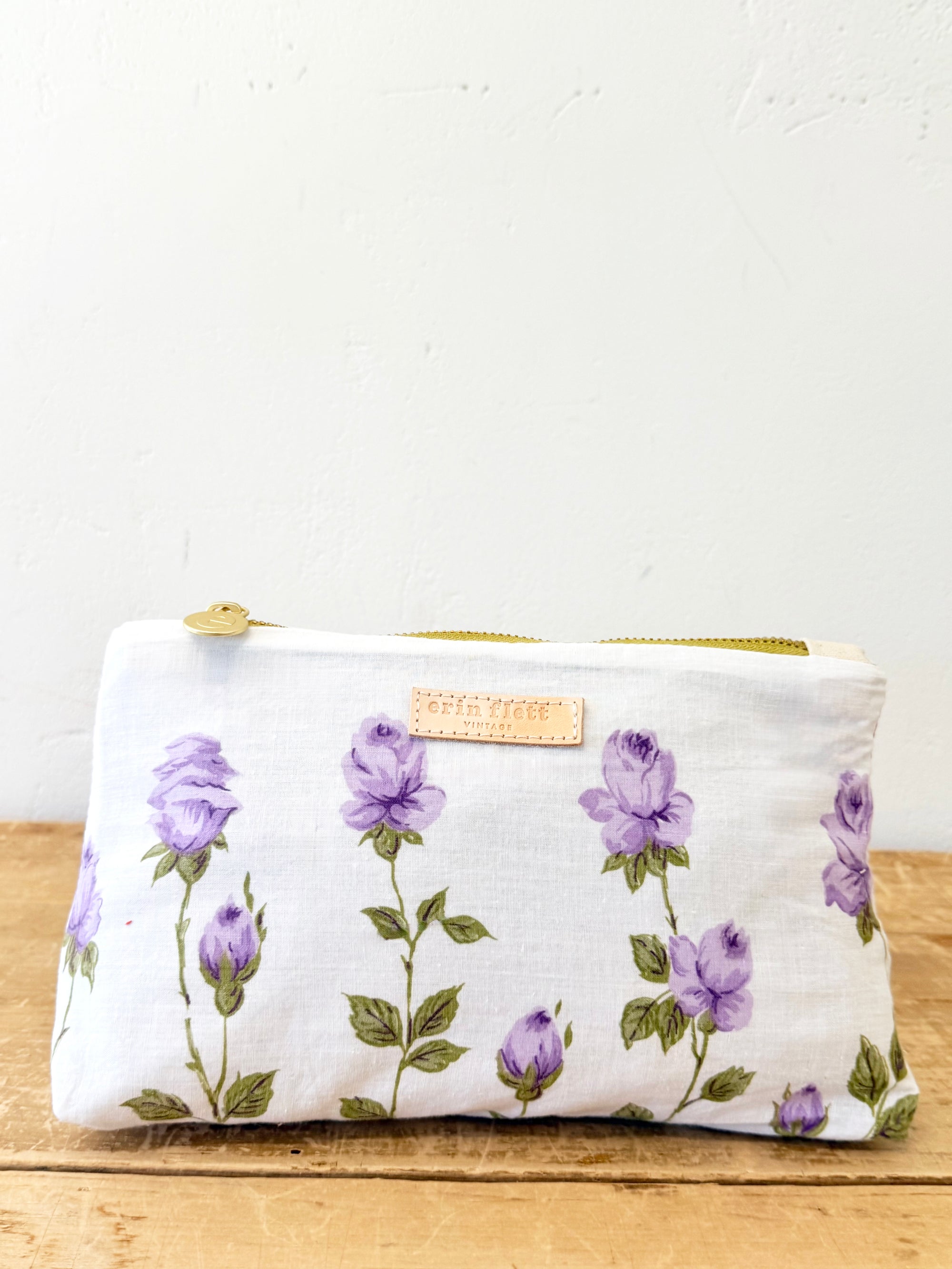 Vintage Purple Rose Laura Pouch + Erin Flett inside