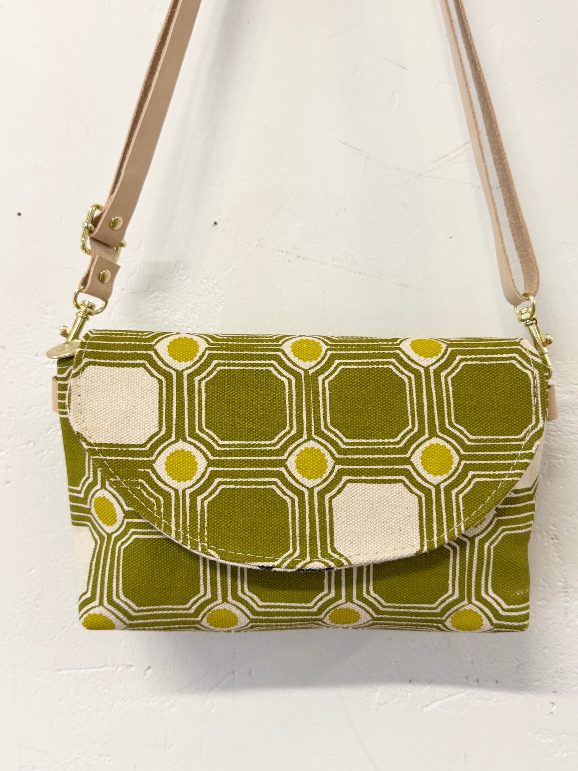 Libby Mini Crossbody Bag - Green Vintage Tile
