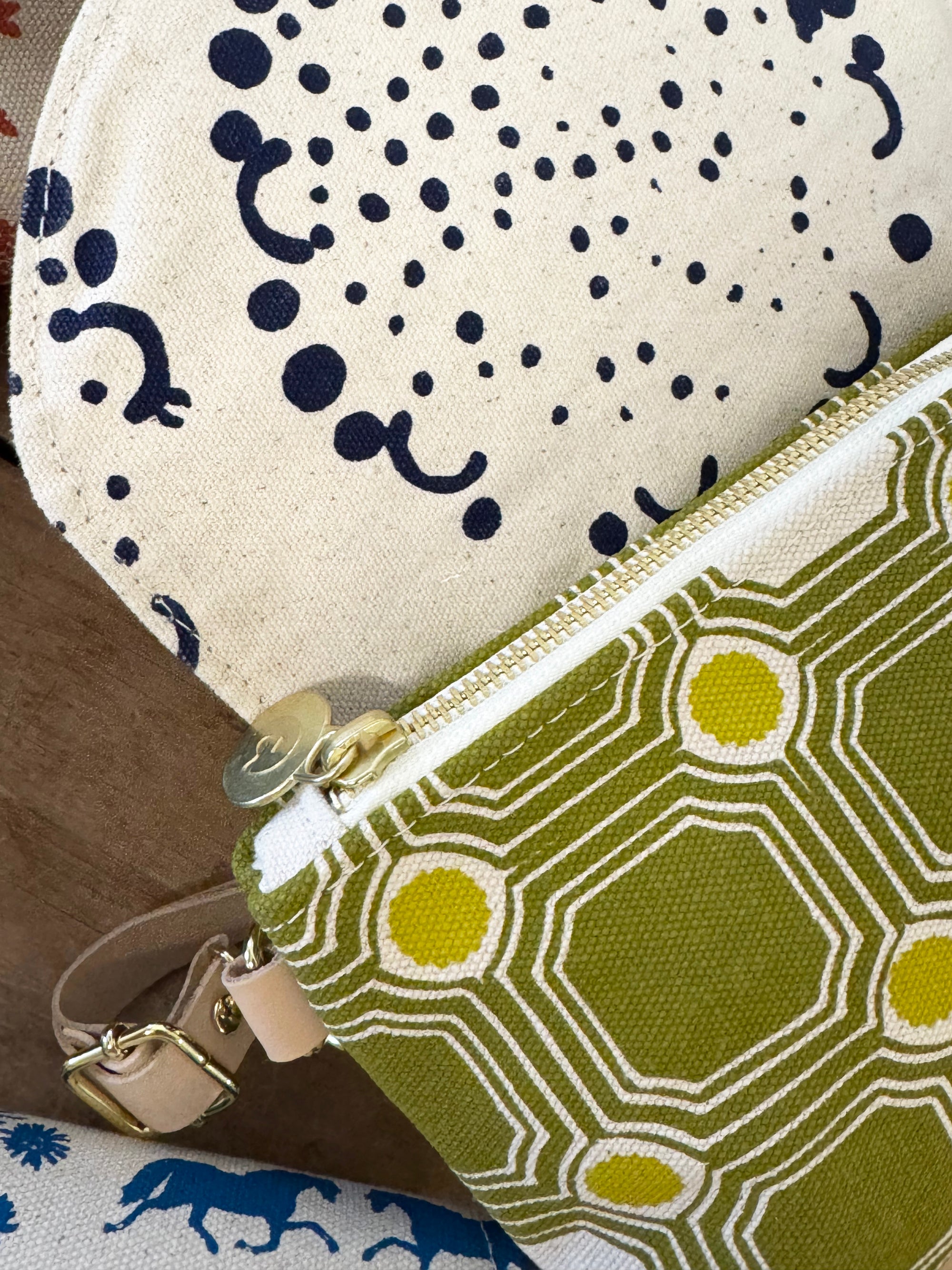 Libby Mini Crossbody Bag - Green Vintage Tile