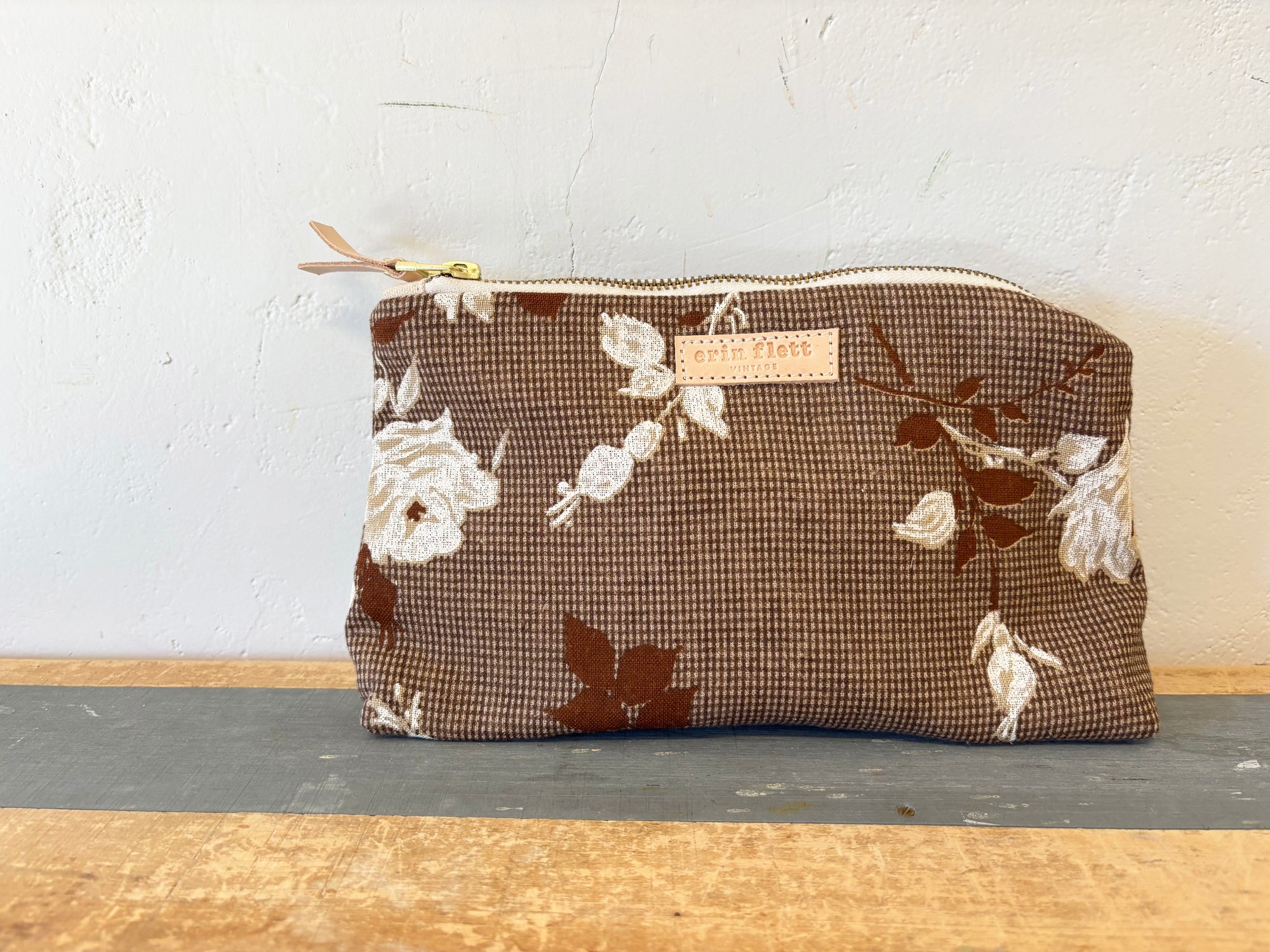Vintage Chocolate Floral Laura Bag