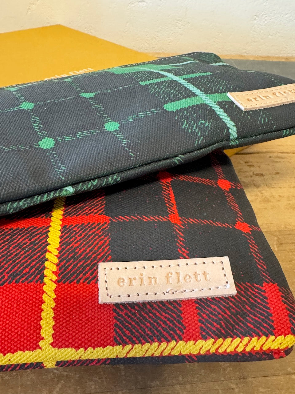 New CLUTCH GIFT SET Turquoise Tartan