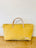 Vintage Satchel Bag - Large Butter Yellow