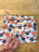 Vintage orange and navy floral pencil zip - Erin print inside (MY FAV)