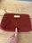 Vintage Laura Wool Pouch - Merlo Wine + Erin Flett Print inside