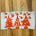Natural Linen Lumbar in Anthro Orange Red