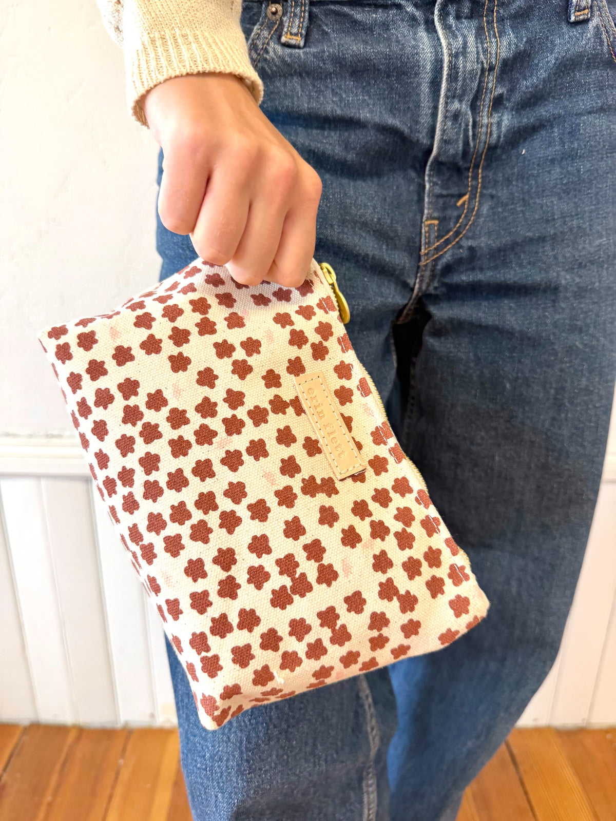COATED CANVAS TRAVEL SET - CHERRY BLOSSOM DESIGN