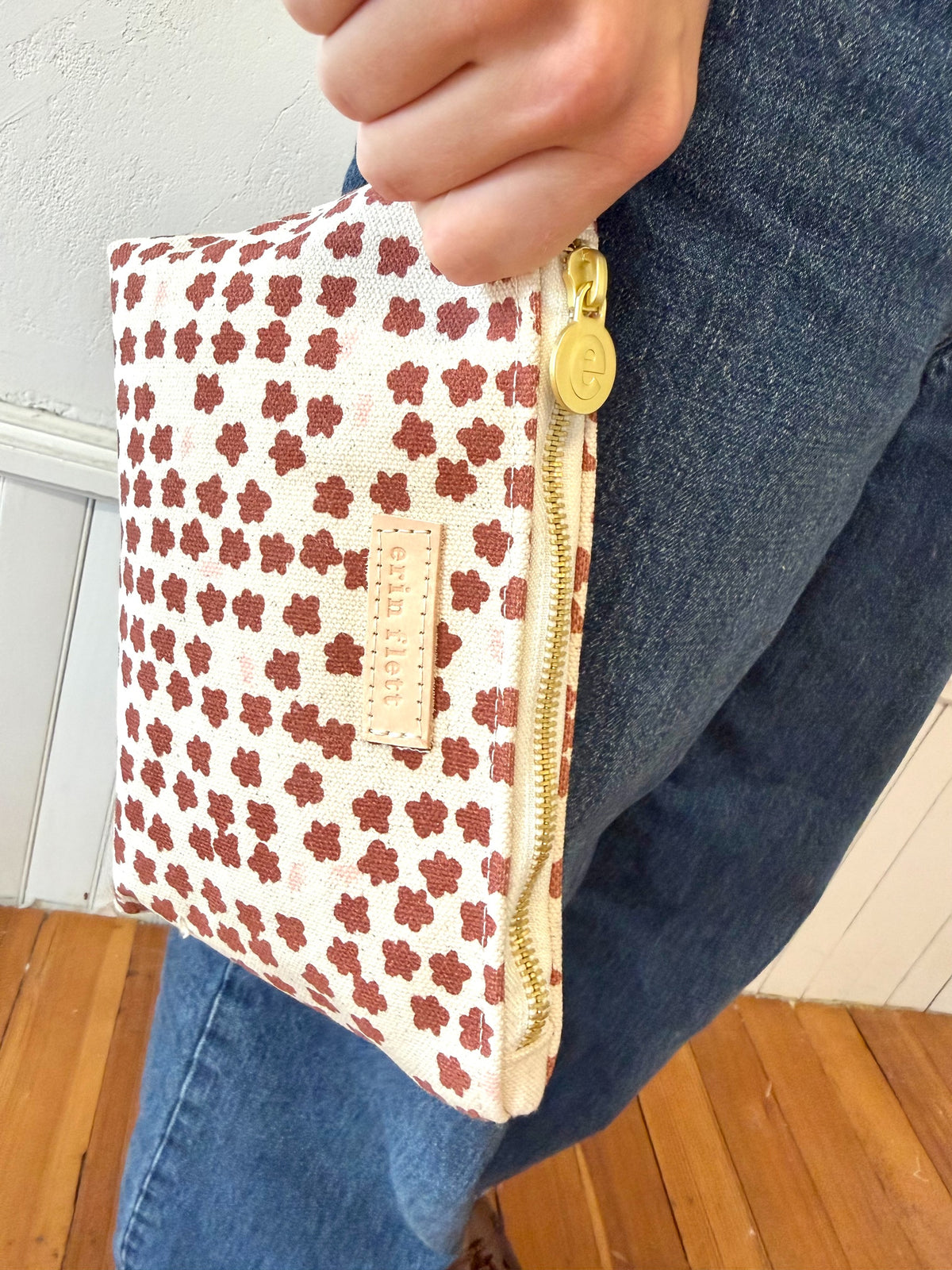 COATED CANVAS TRAVEL SET - CHERRY BLOSSOM DESIGN
