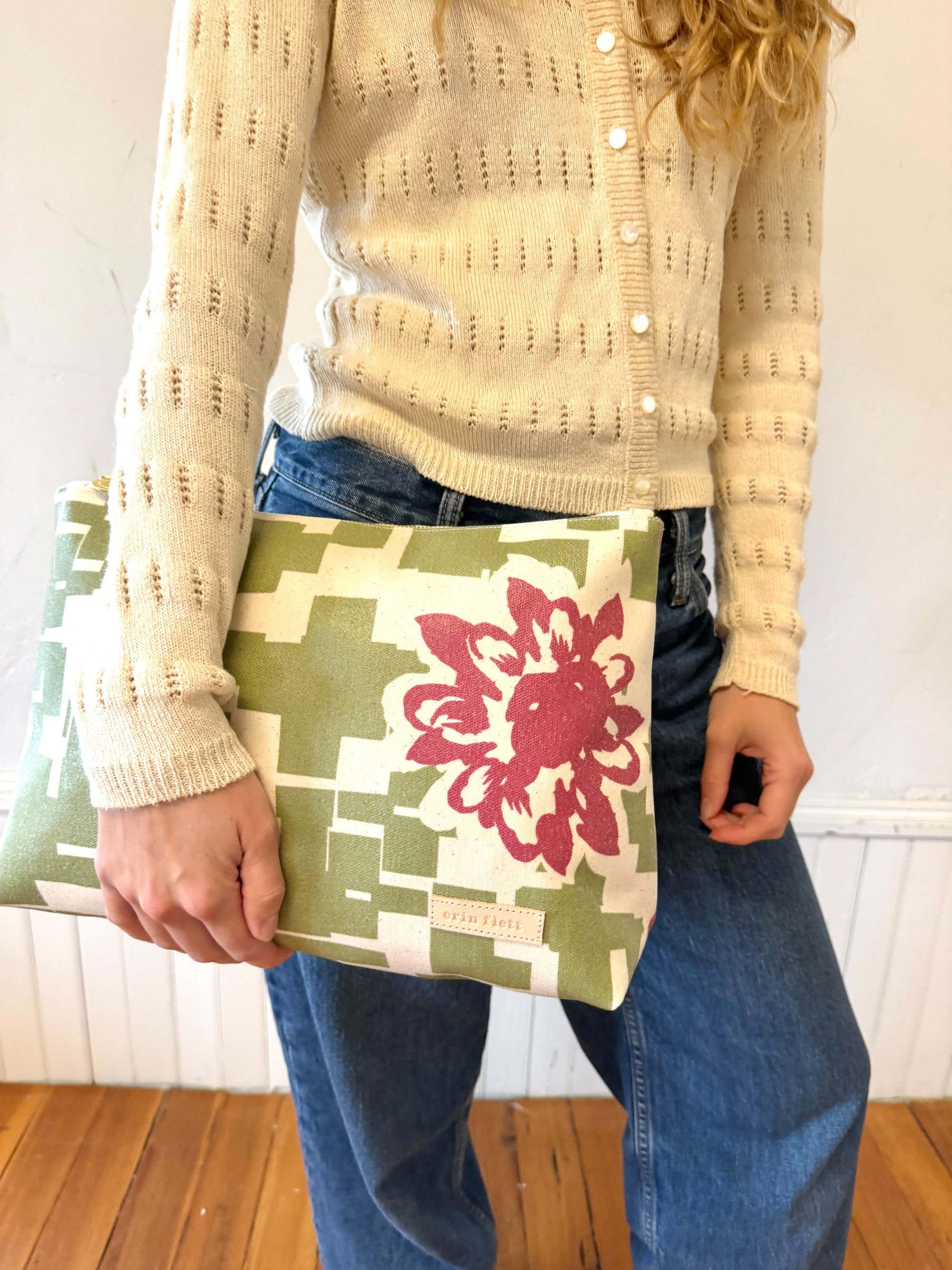 COATED CANVAS LARGE ZIP ONLY - JUDITH DESIGN