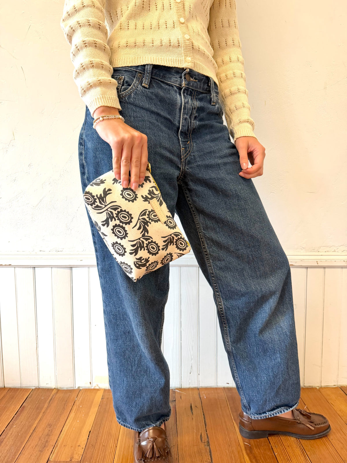 COATED CANVAS MINI ZIP SMALL ONLY - WALLFLOWER DESIGN