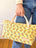 Sweet Yellow Small Floral Satchel + Erin Flett inside