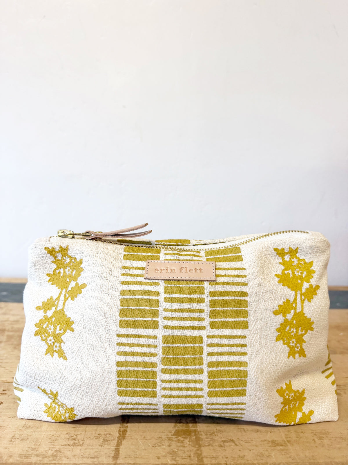 GEO DAISIES Ochre + GOLD LAURA BAG