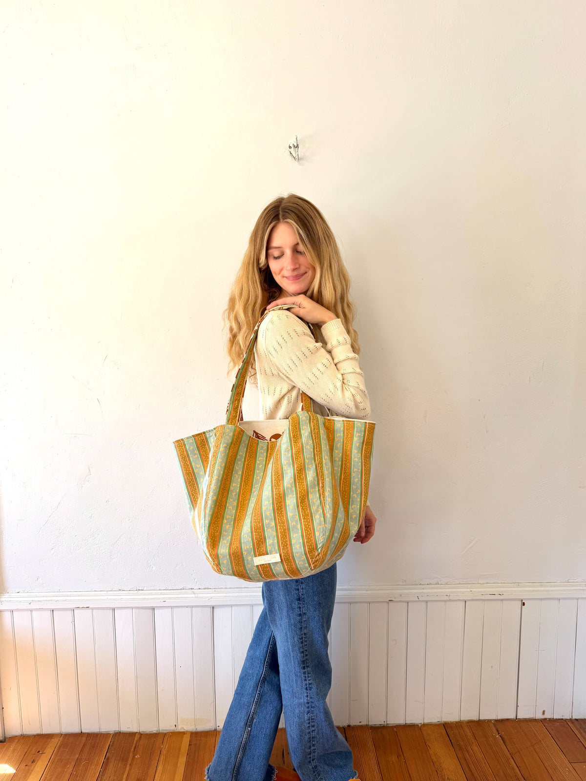 Vintage Boho - Muted Sienna and Baby Blue and Green Stripe + Erin Flett inside