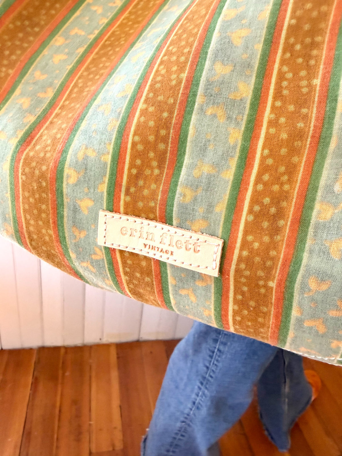 Vintage Boho - Muted Sienna and Baby Blue and Green Stripe + Erin Flett inside