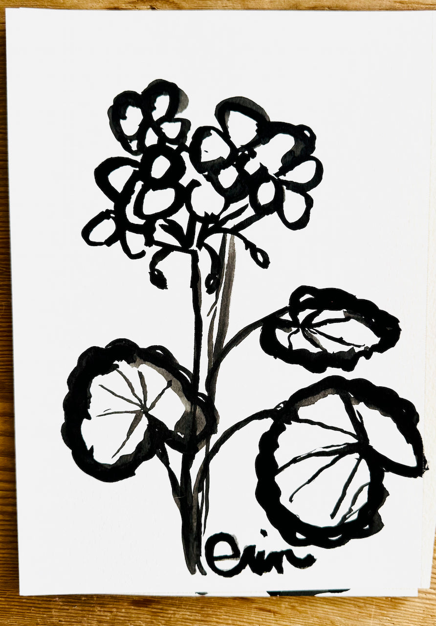 Original Erin Flett Painting - GERANIUM 