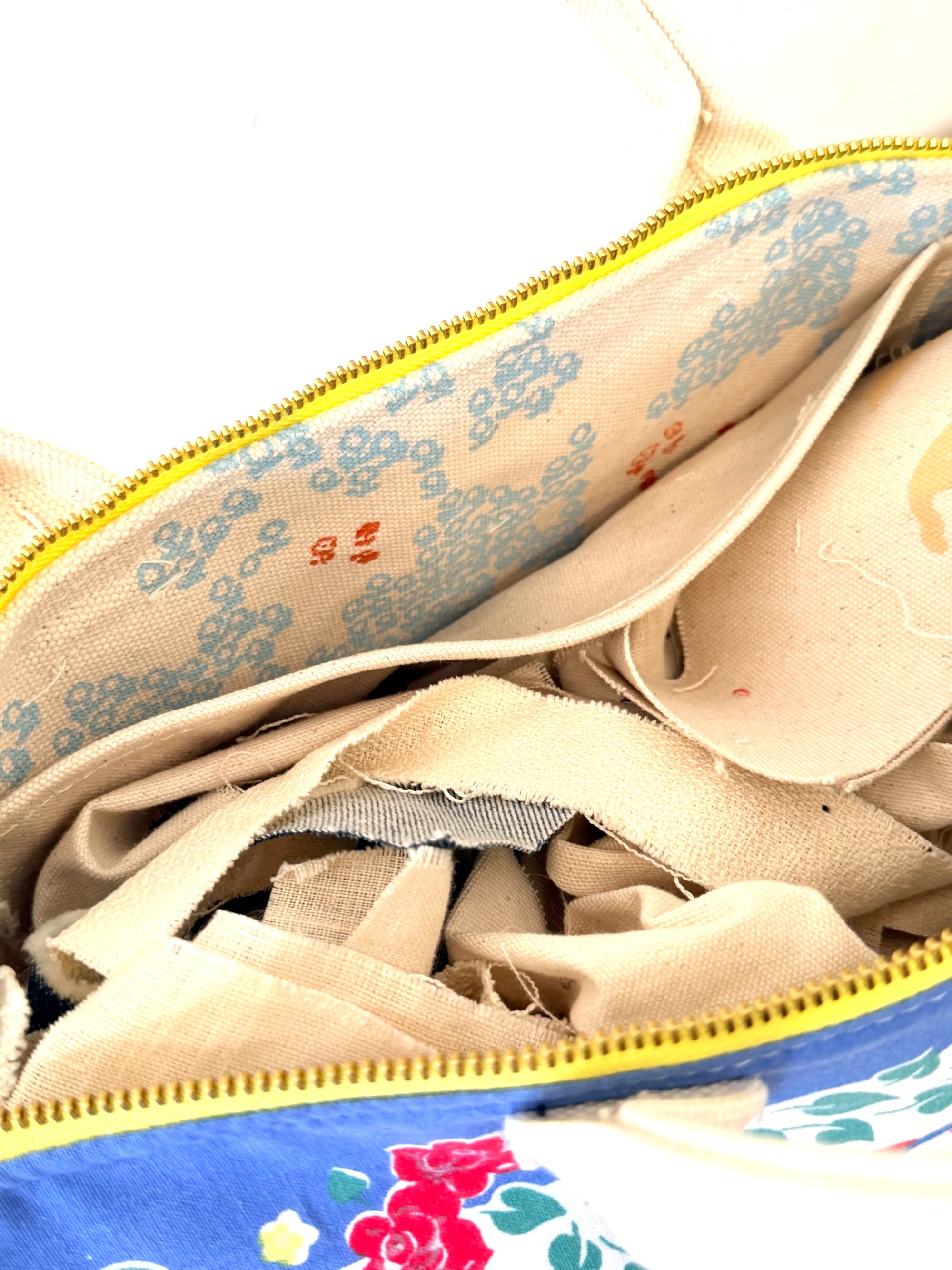 MY FAV!!! Large Scandi Dutch Cotton Satchel - WITH Erin Flett print inside