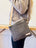 Vintage Wool Cross Body (NEW SHAPE) - Gray Tweed WITH LEATHER STRAP