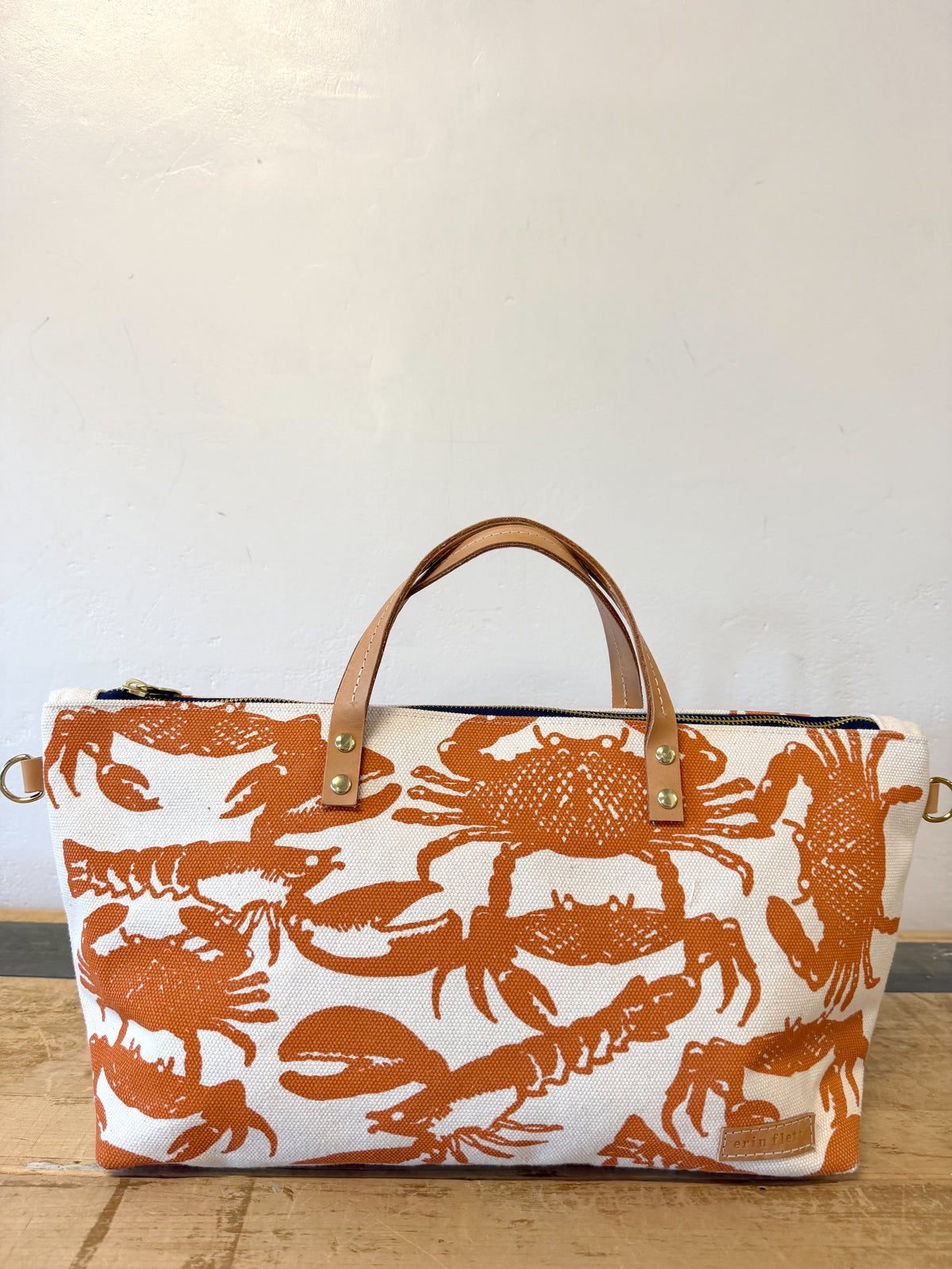 LOBSTER + CRABBIE MANGO LARGE SATCHEL