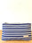 Clutch - Vintage Ticking Horizontal Stripe + Erin Flett Pattern Inside