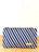 Clutch - Vintage Ticking Diagonal Stripe + Erin Flett Pattern Inside