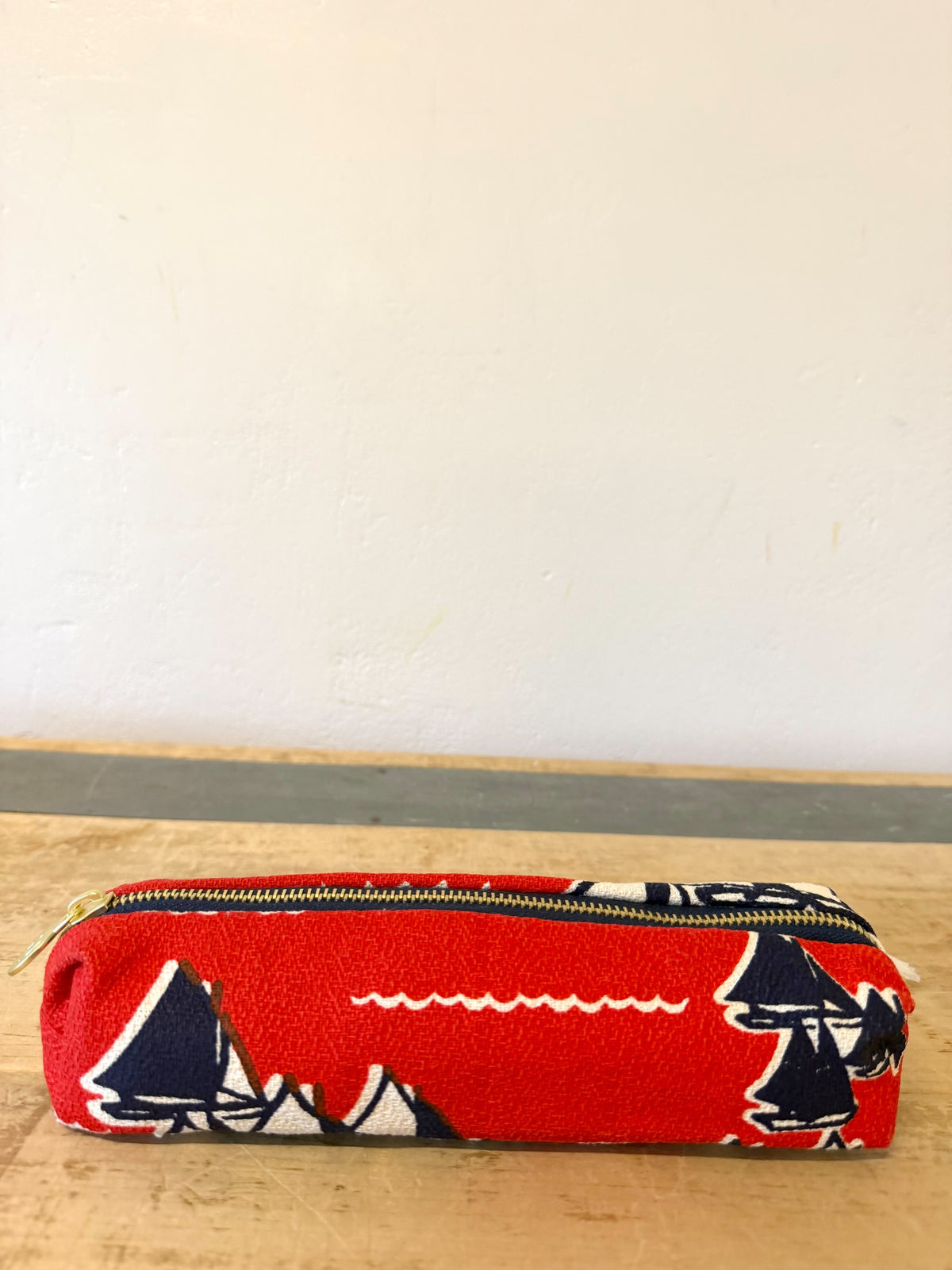 SAILING RED PENCIL POUCH