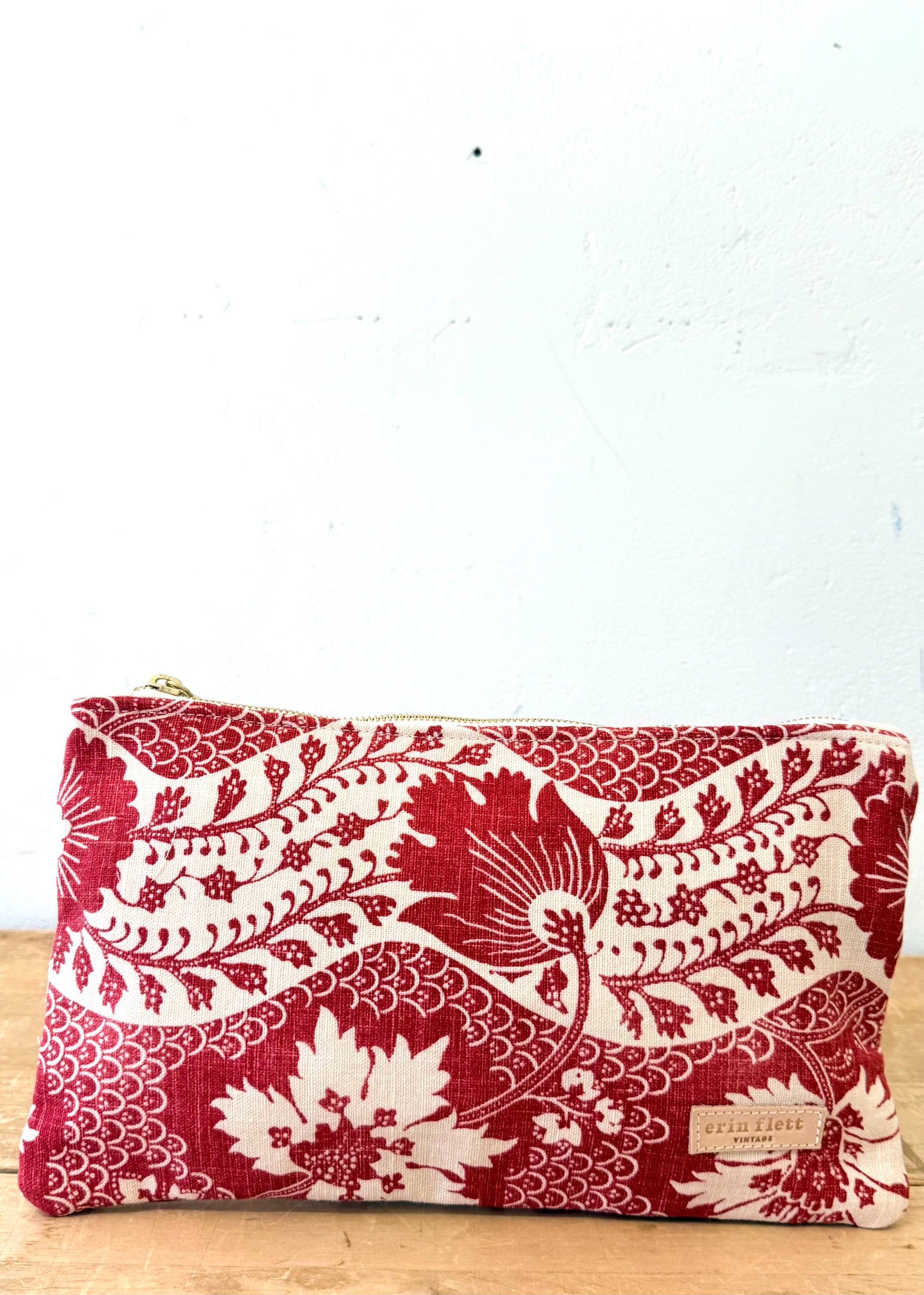 Clutch - Vintage Wine French Floral Clutch