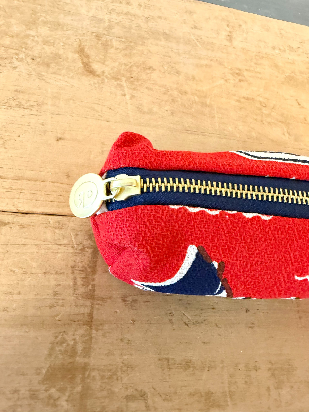 SAILING RED PENCIL POUCH