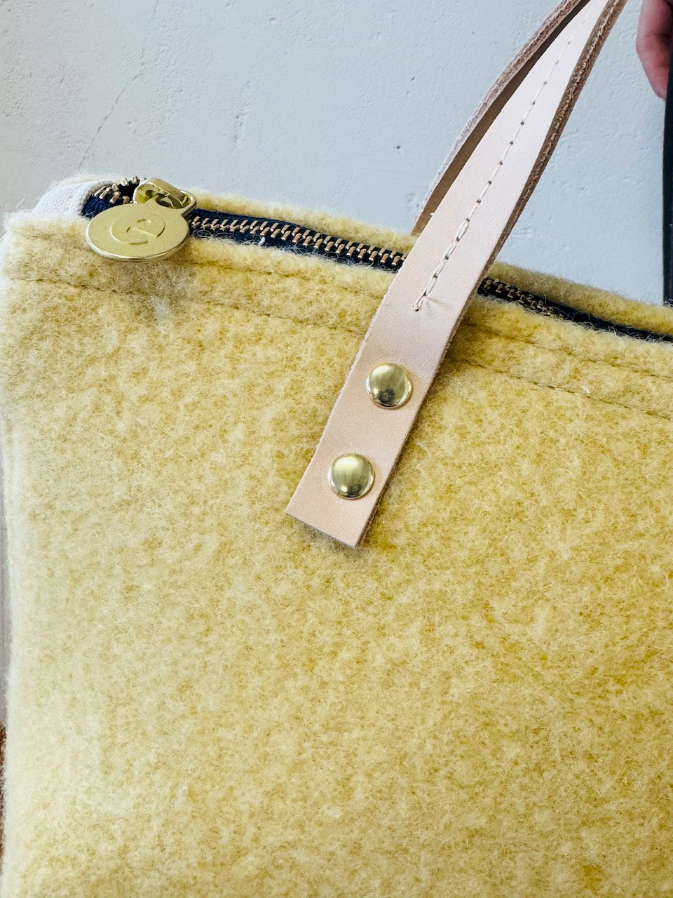 Vintage Satchel Bag - Wooly Small Butter Yellow