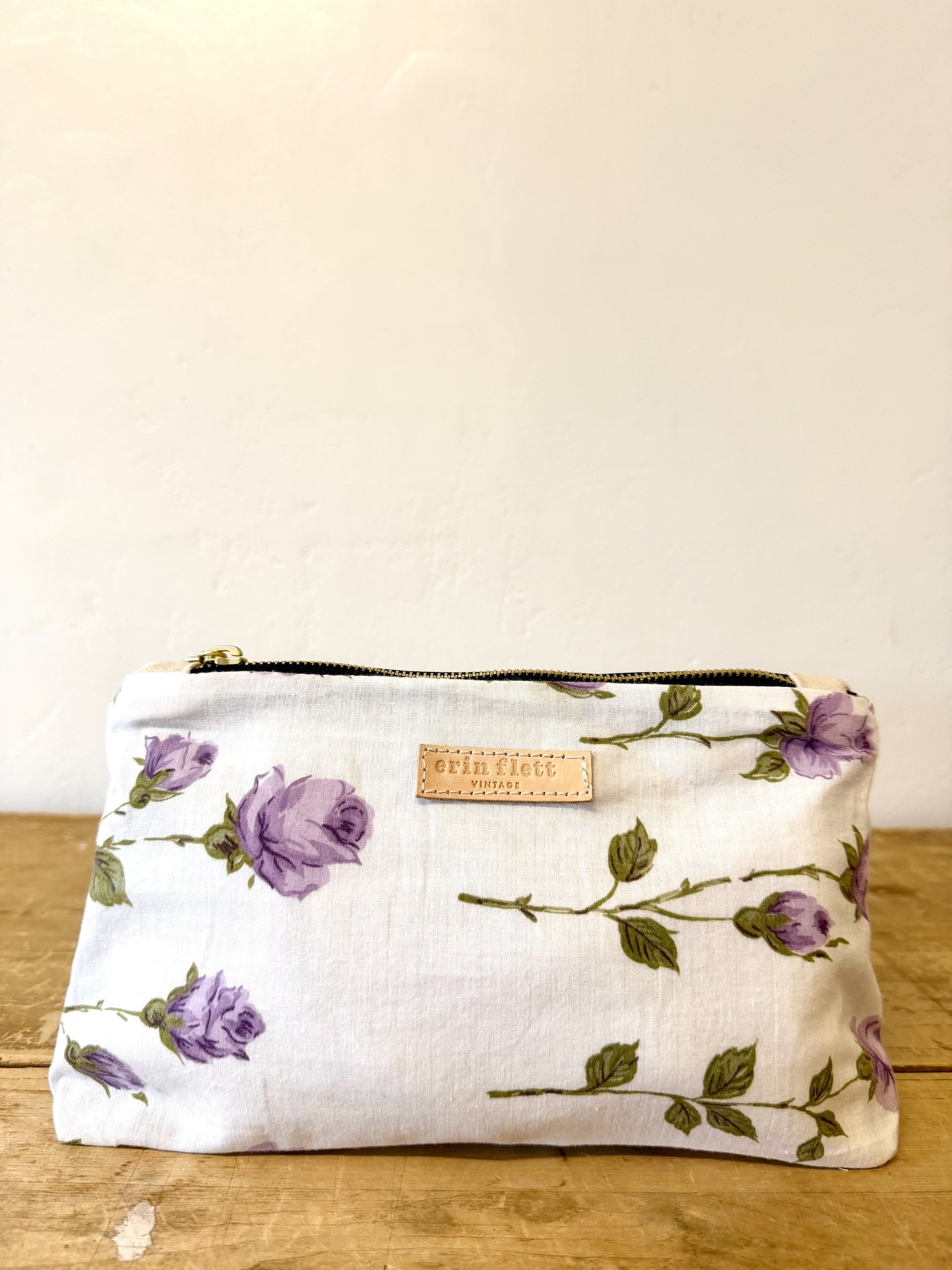 Vintage Laura Bag - Purple Rose - WITH Erin Flett print inside
