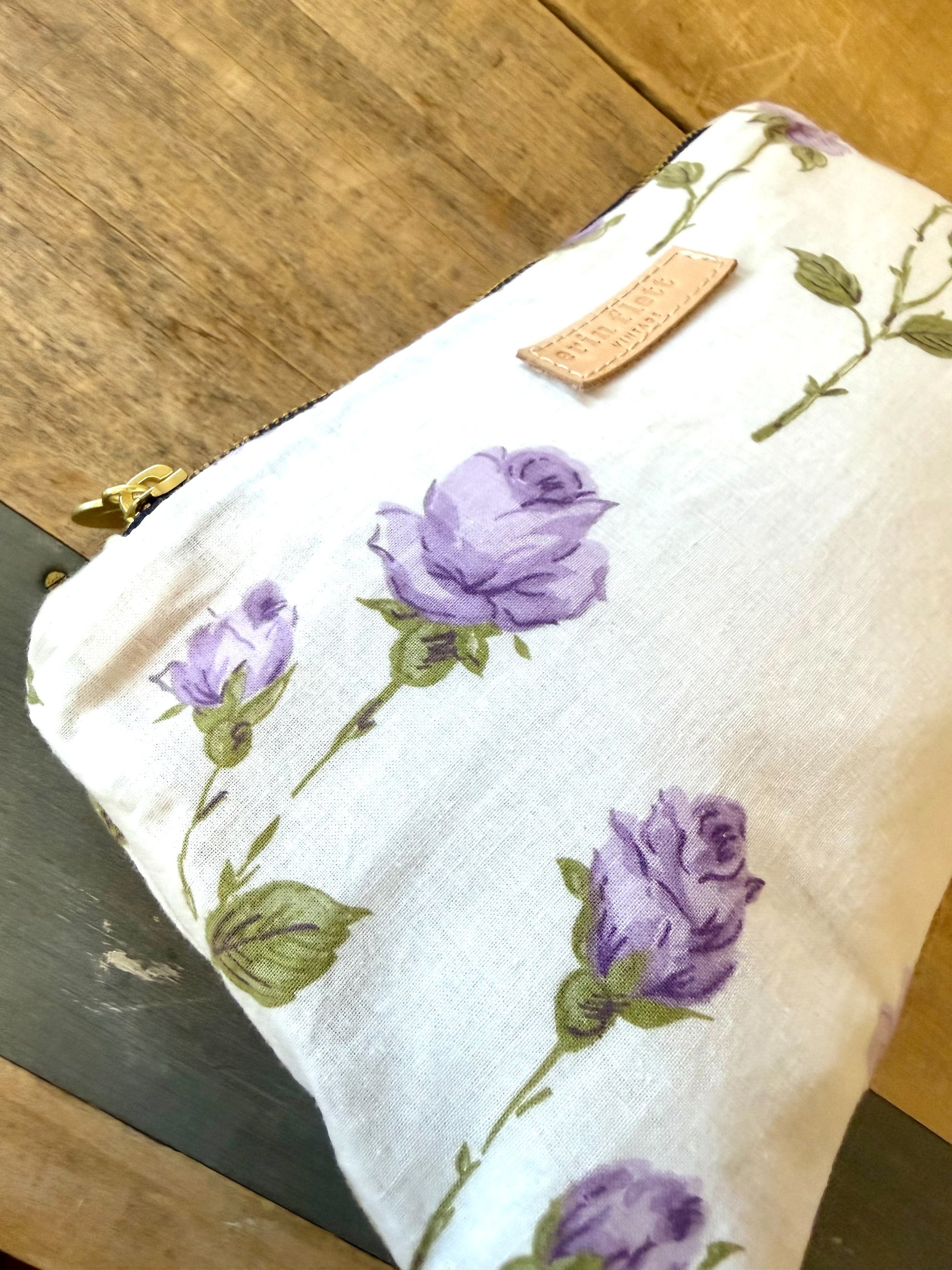 Vintage Laura Bag - Purple Rose - WITH Erin Flett print inside
