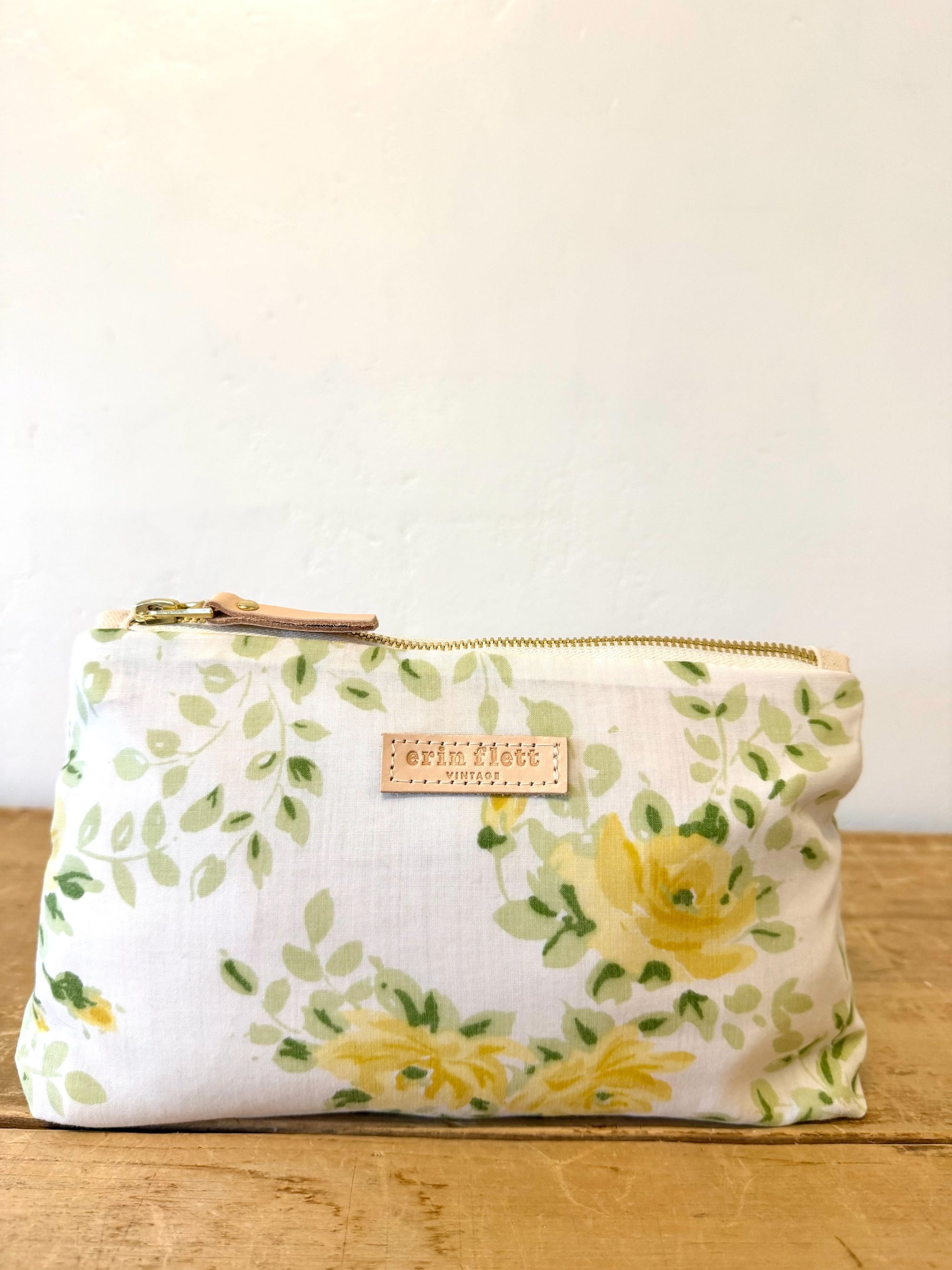 Vintage Laura Bag - Yellow Rose Floral - WITH Erin Flett print inside